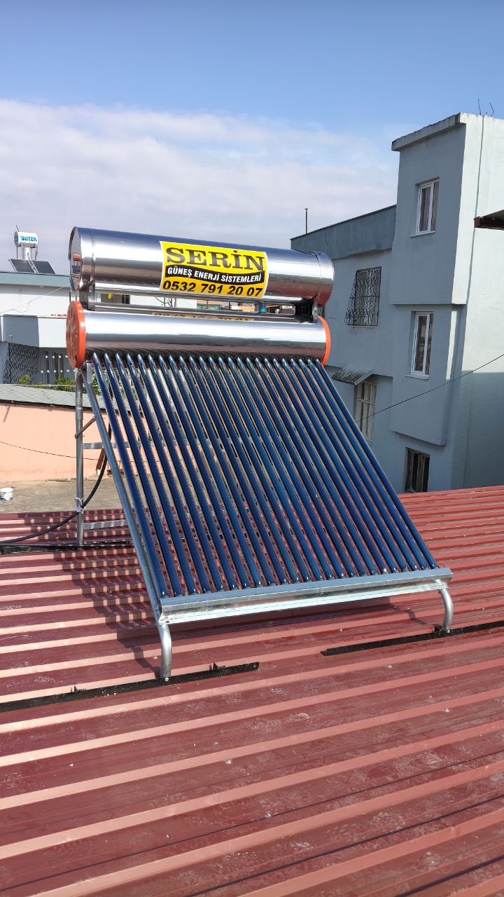 Sinanpaşa Mahallesi Güneş Enerjisi Vakumlu Sistem Kurulumu